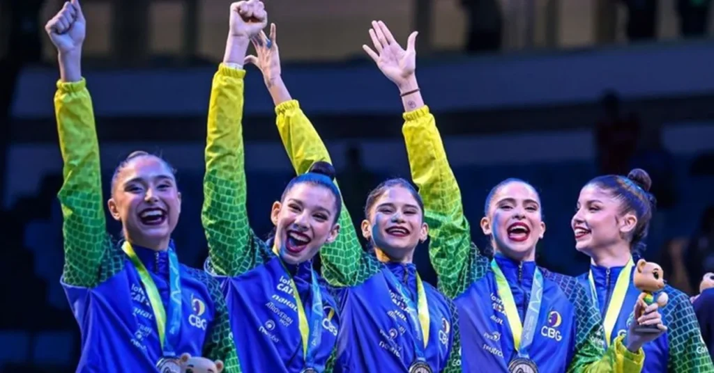 Brasil - prata - Ginástica Rítmica - mundial