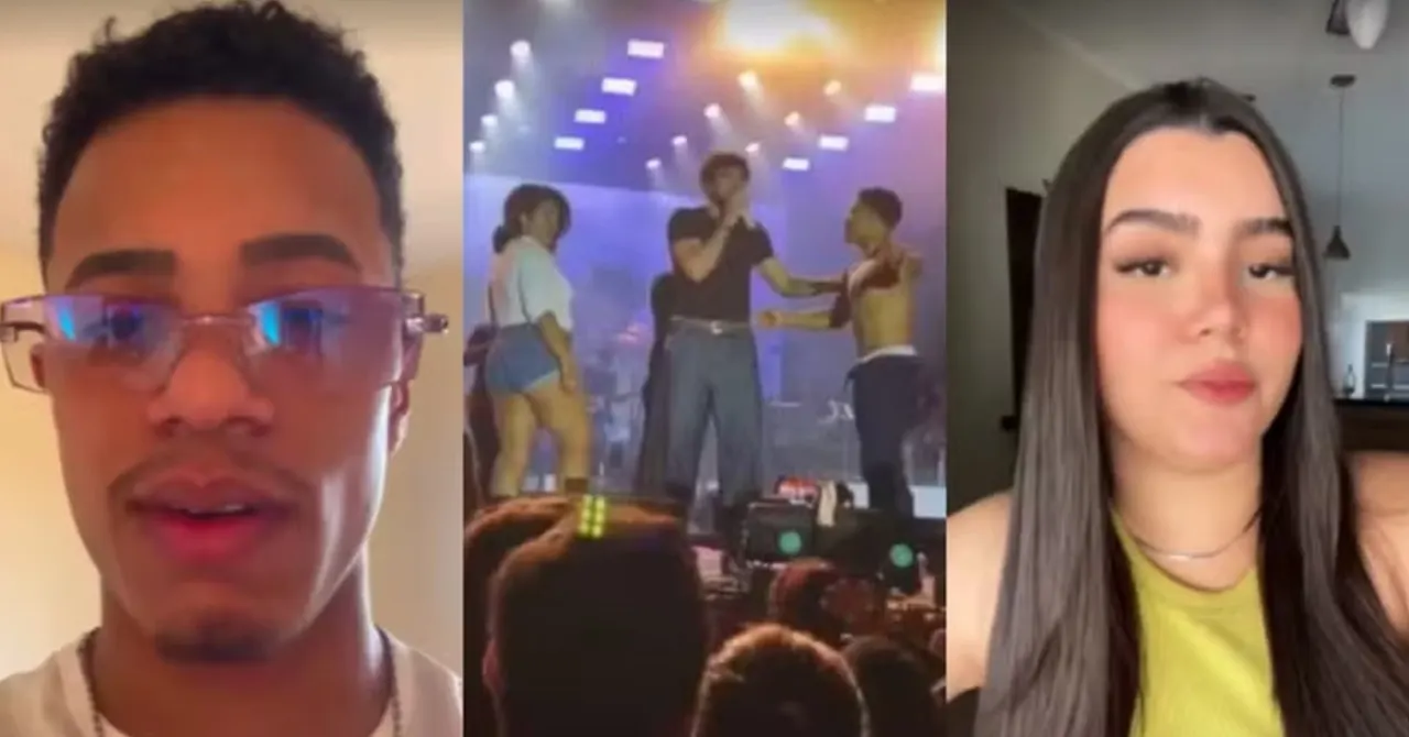 Homem traiu namorada - show Nattan - Três Lagoas