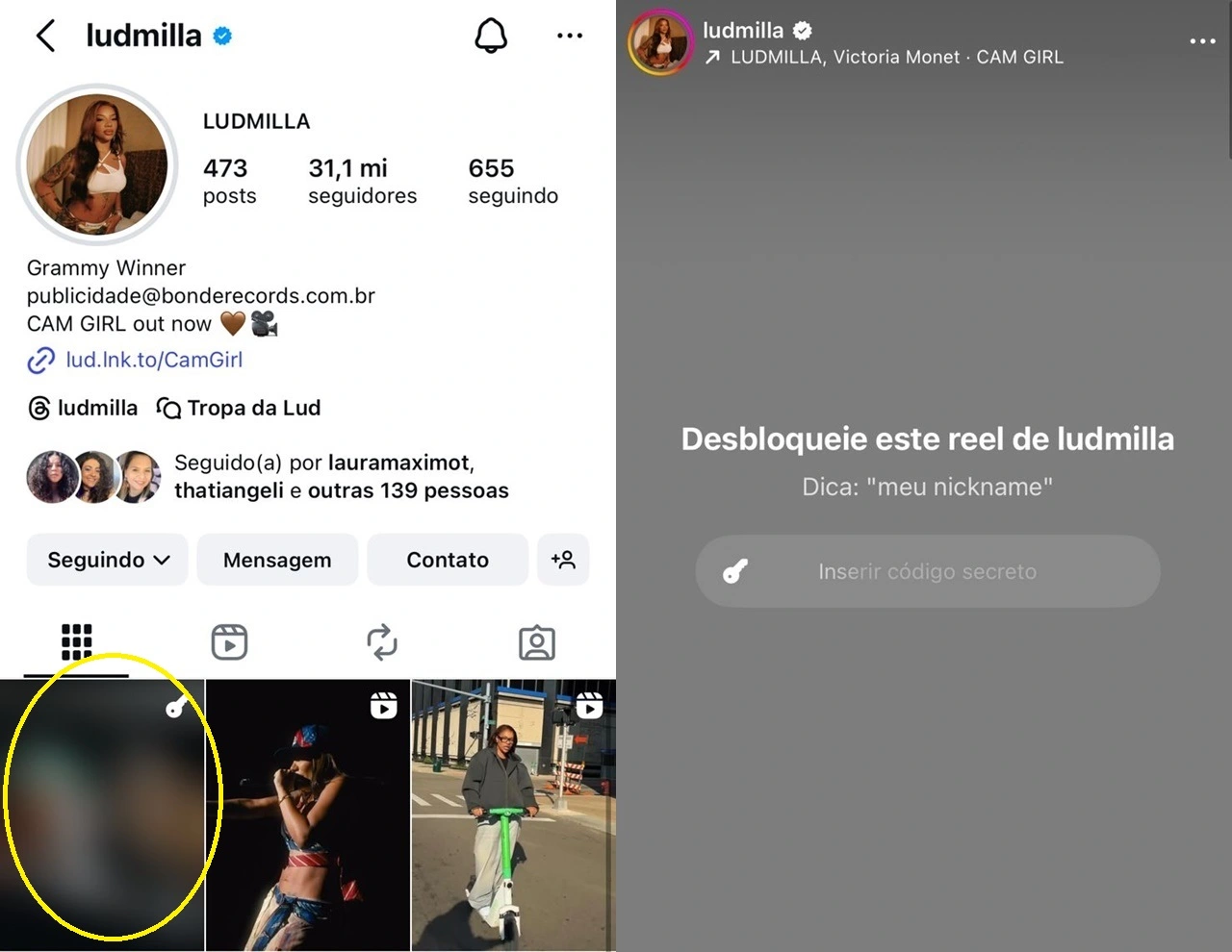 Ludmilla-Instagram-Reel