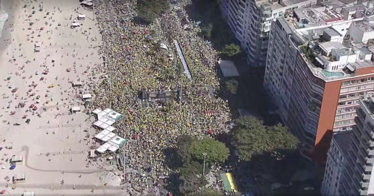 Manifestação Pró-Bolsonaro - Copacabana