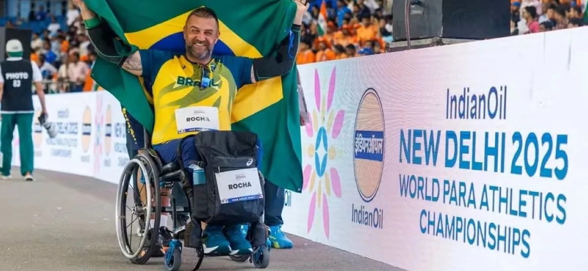 André Rocha - prata - bicampeão mundial - atletismo