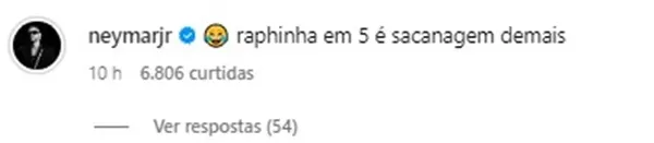 Comentário Neymar