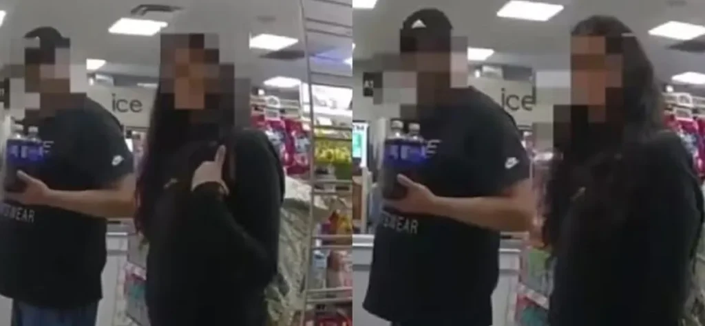 Mulher pede socorro - sinal com as mãos