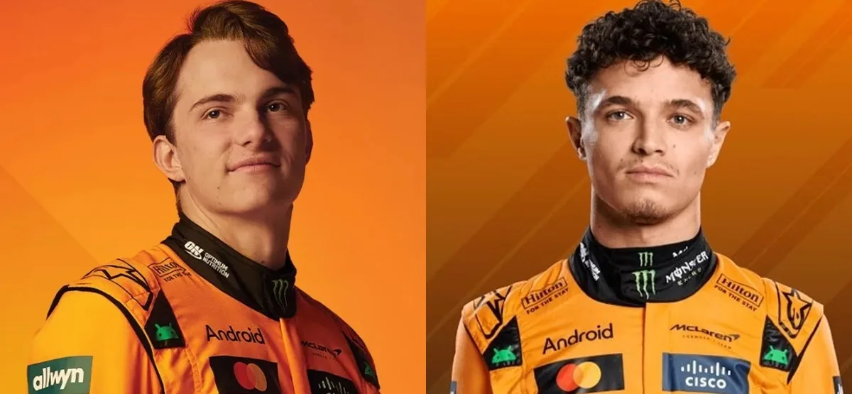 Oscar Piastri e Lando Norris - pilotos McLaren