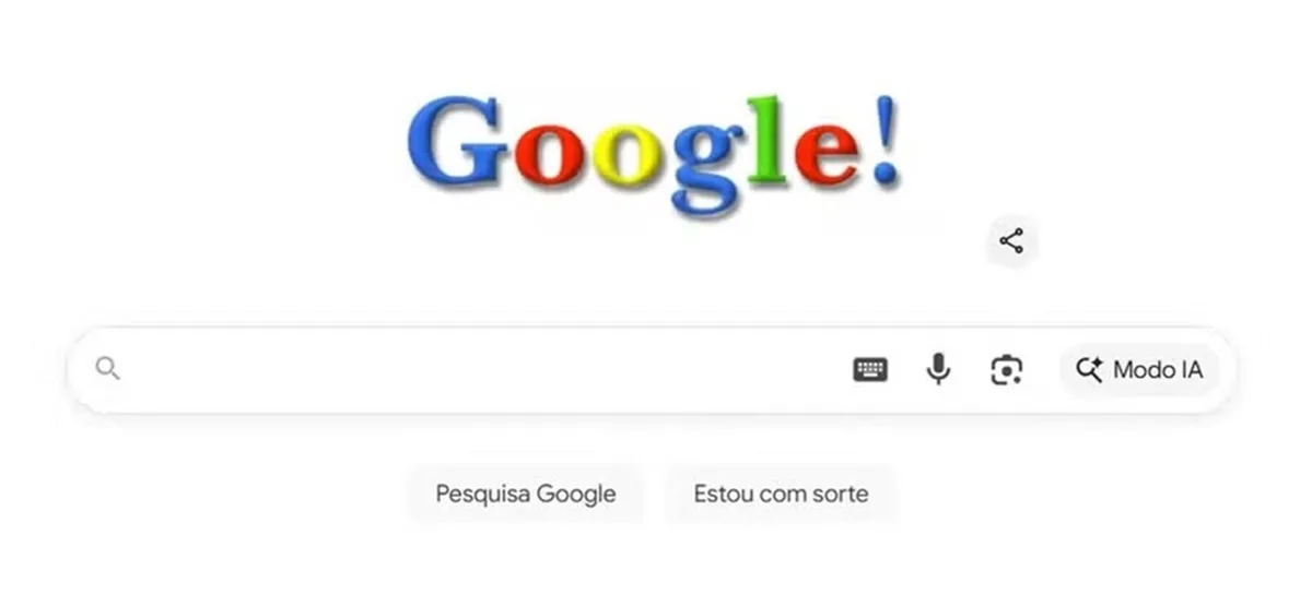 Primeiro logo - Google