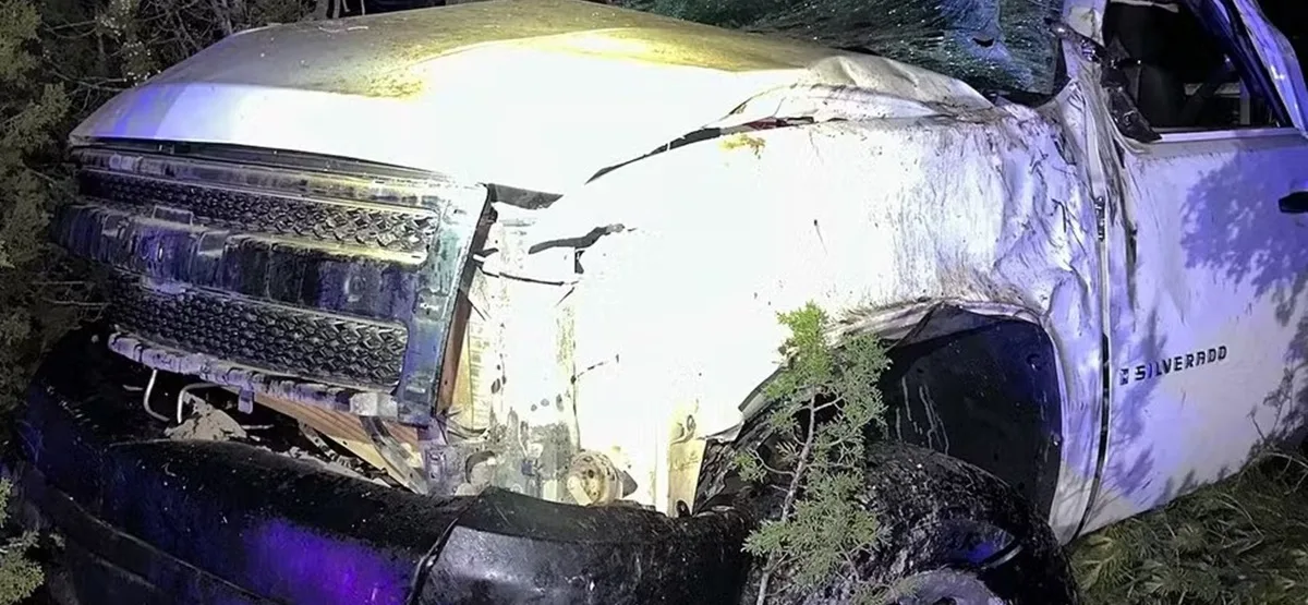 Acidente carro roubado - EUA - Arizona