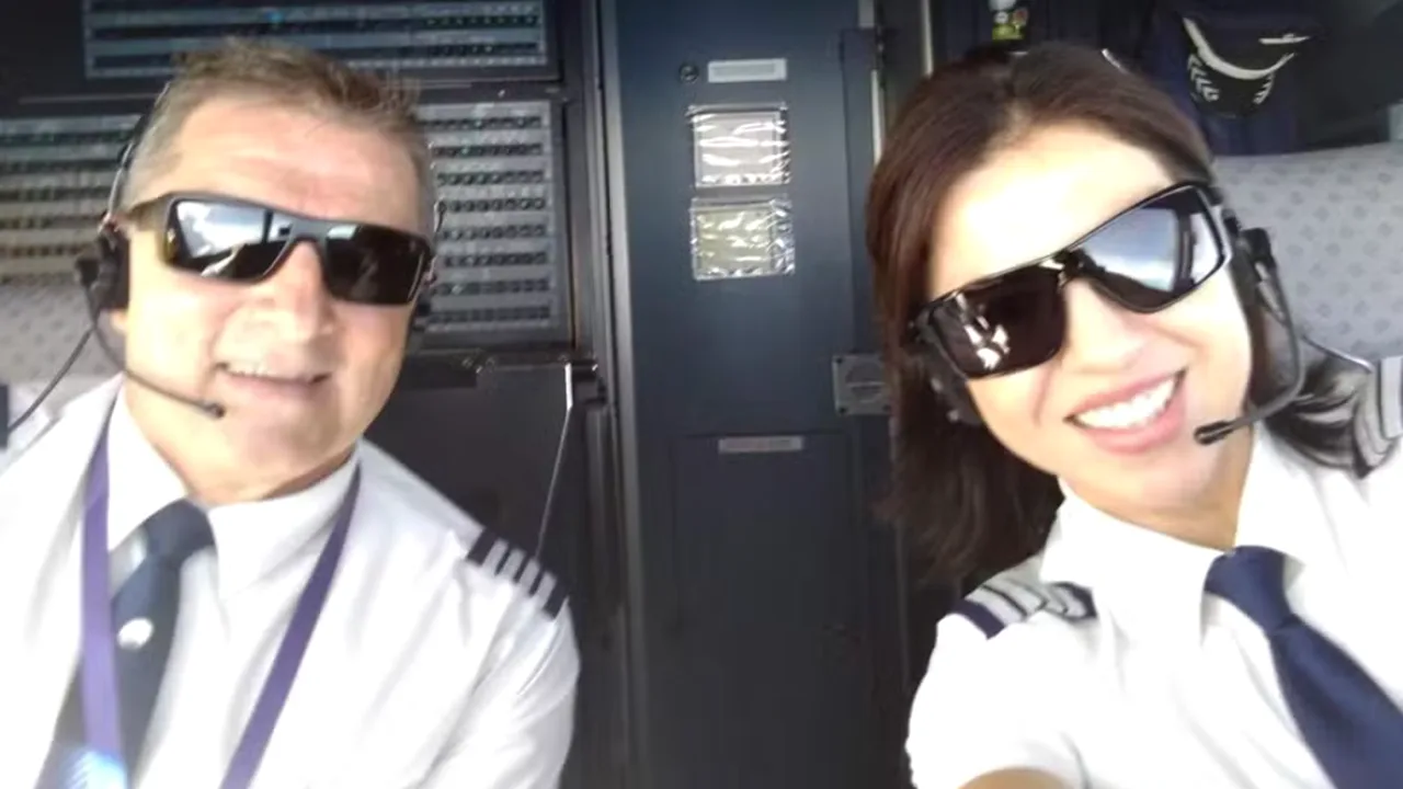 Karina Buchalla Lutkus e marido - pilotos