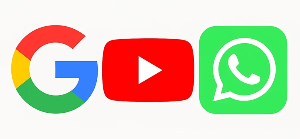 marcas preferidas gen z - google - youtube e whatsapp