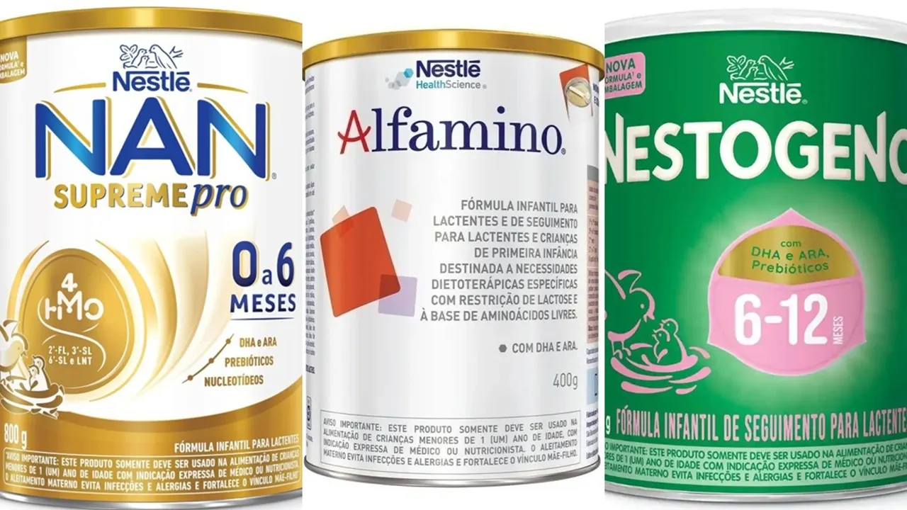 Nan - Alfamino - Nestogeno - produtos Nestlé