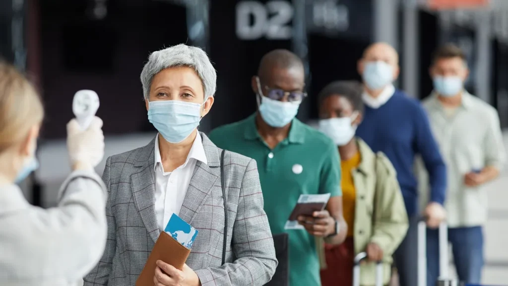 protocolos de saúde - aeroporto