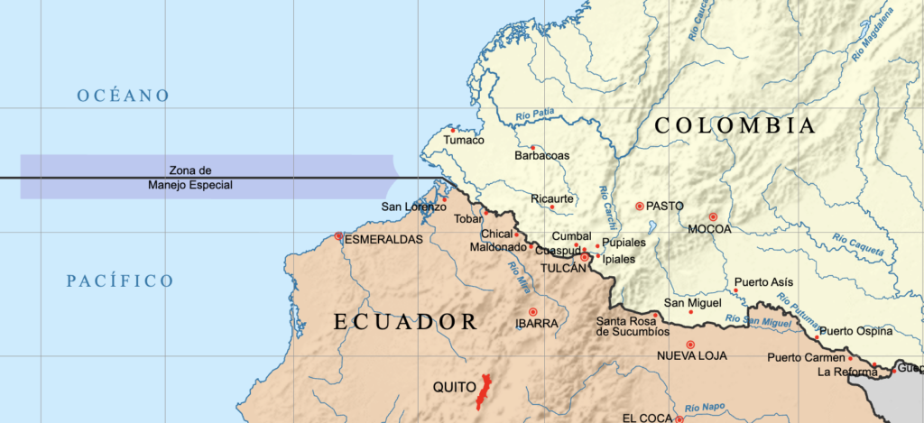 tensão Equador Colômbia