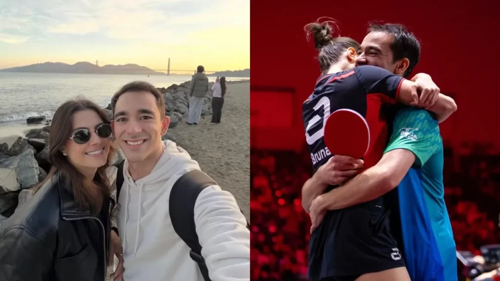 Hugo Calderano e Bruna Takahashi - namorados