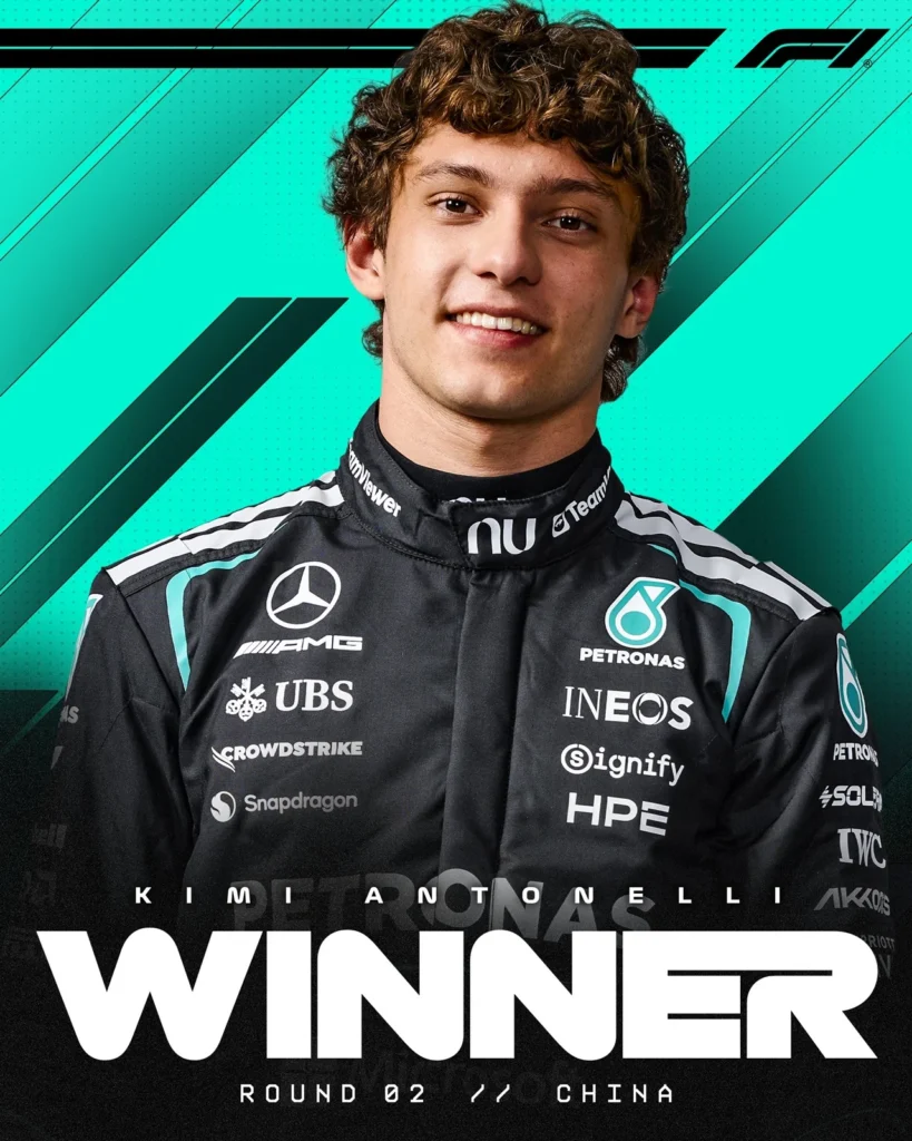 Kimi Antonelli - ganhou GP da China