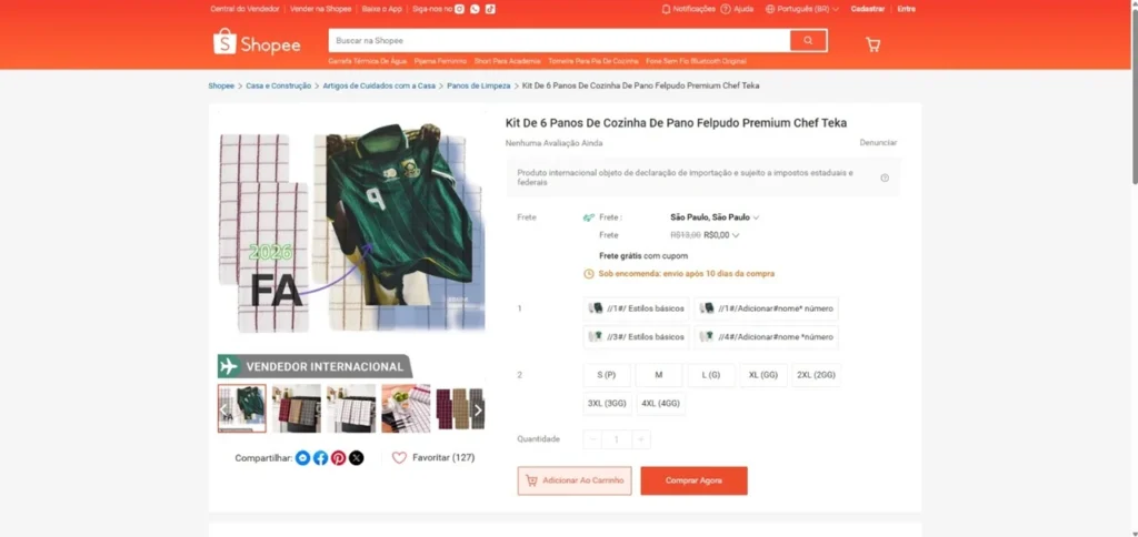 Kit Panos de Prato - camisas falsas