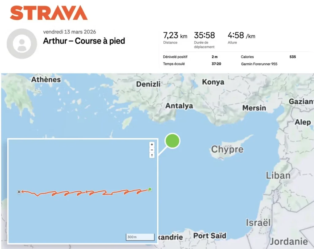 STRAVA - marinheiro francês