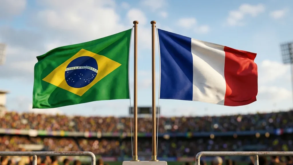 amistoso - Brasil e França
