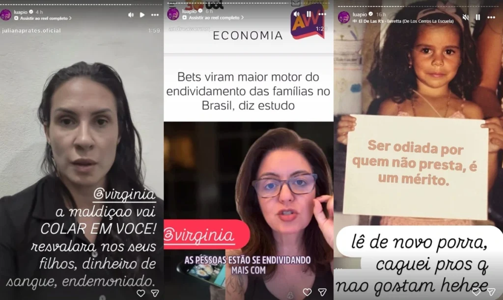Stories-Luana-Piovani-falando-de-Virginia