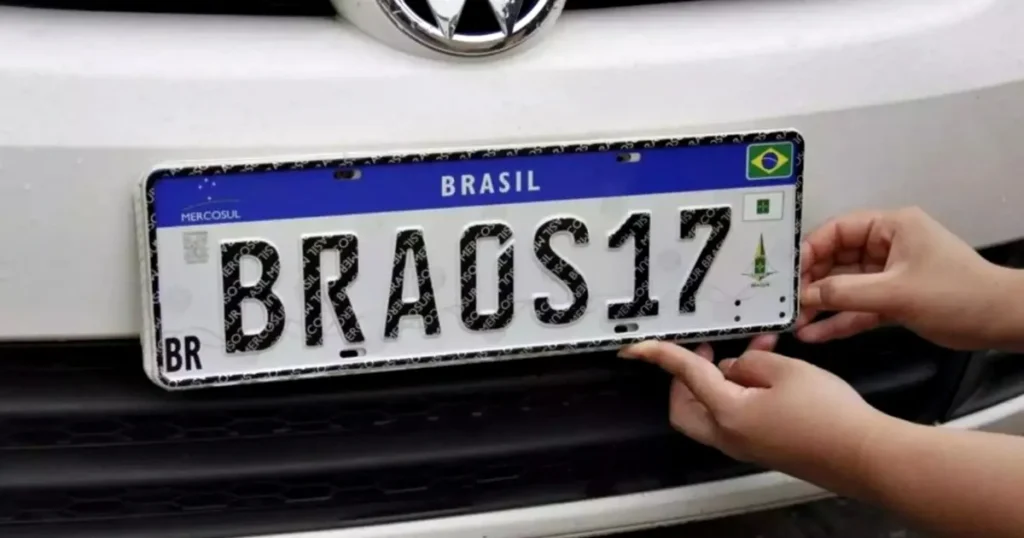 placa carro mercosul