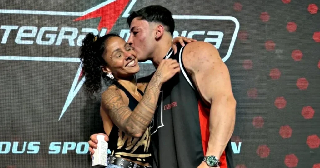 Gabriel Ganley e mãe
