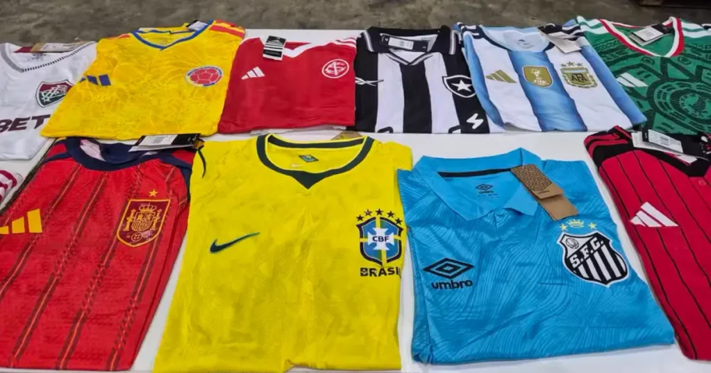camisas falsificadas seleção
