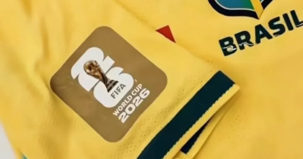 patch dourado Brasil camisa seleção brasileira
