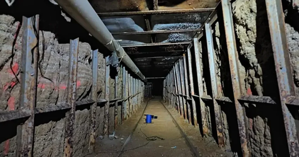 túnel clandestino México EUA